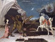Paolo Ucello Saint George,the Princess and the Dragon USA oil painting artist